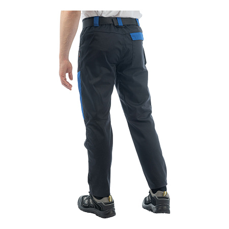 Летние брюки мужские Brodeks KS 334, синие c черным
