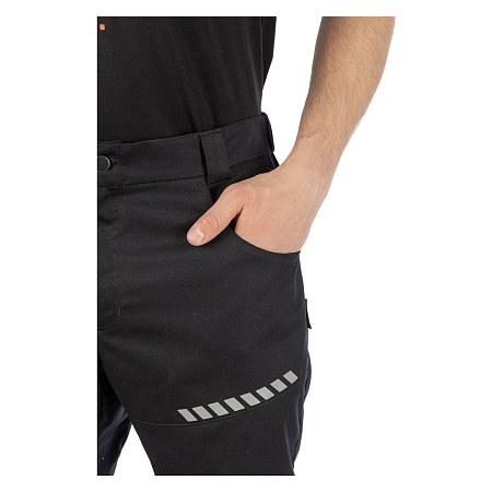 Летние брюки мужские Brodeks KS 334, черные