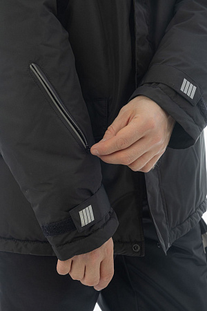 Зимняя куртка-парка мужская Brodeks KW204, черная Зимняя куртка-парка мужская Brodeks KW204, черная