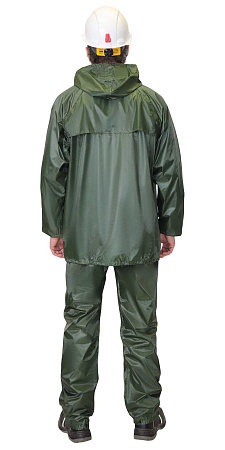 Костюм влагозащитный Сириус, нейлоновый, (куртка и брюки), зеленый 