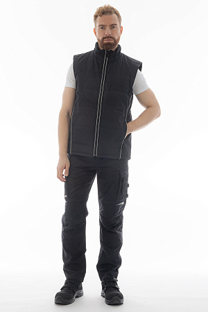 Жилет утепленный Brodeks KW 101, черный Жилет утепленный Brodeks KW 101, черный