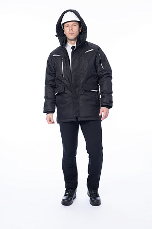 Зимняя куртка-парка мужская Brodeks KW215, черный