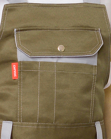 Летний костюм мужской Сириус-Титан с полукомбинезоном, хаки