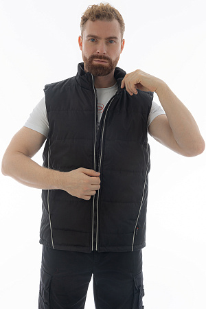 Жилет утепленный Brodeks KW 101, черный Жилет утепленный Brodeks KW 101, черный