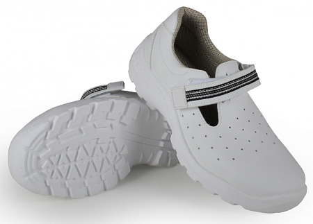 Полуботинки с перфорацией Факел-Вайт (White), белые, ПУ-ПУ (Сандалии) Полуботинки с перфорацией Факел-Вайт (White), белые, ПУ-ПУ (Сандалии)