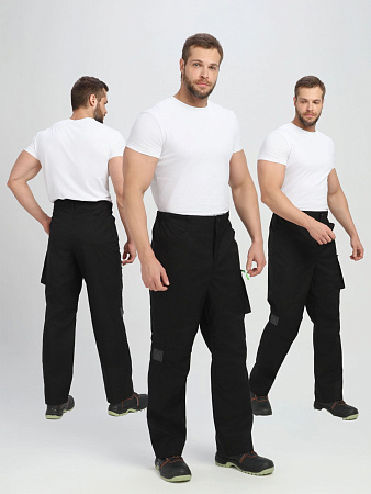 Демисезонные брюки мужские Факел-Лидер-ProfLine, черные Демисезонные брюки мужские Факел-Лидер-ProfLine, черные