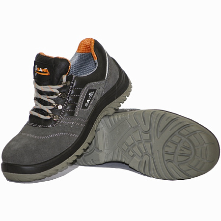 Полуботинки Savel-Универсал, замша, с поликарбонатным подноском, серые Полуботинки Savel-Универсал, замша, с поликарбонатным подноском, серые