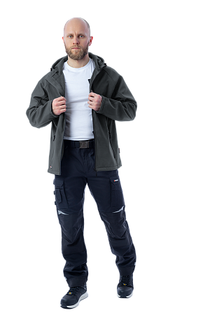 Куртка-софтшелл мужская Brodeks KS 232, серая Куртка-софтшелл мужская Brodeks KS 232, серая