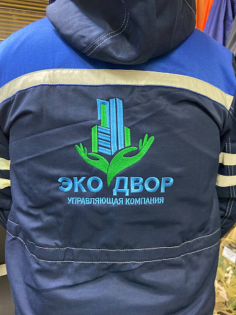 Услуга по нанесению логотипа (вышивка) на спину