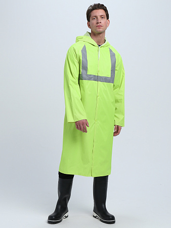 Плащ влагозащитный сигнальный ProfLineBase СОП, желтый Плащ влагозащитный сигнальный ProfLineBase СОП, желтый