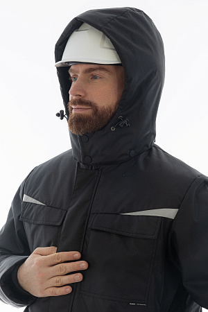 Зимний костюм мужской Brodeks KW603, черный Зимний костюм мужской Brodeks KW603, черный