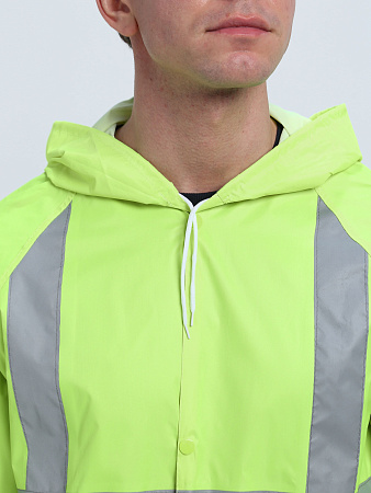 Плащ влагозащитный сигнальный ProfLineBase СОП, желтый Плащ влагозащитный сигнальный ProfLineBase СОП, желтый