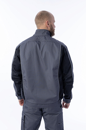Летняя куртка мужская Brodeks KS 201, серая Летняя куртка мужская Brodeks KS 201, серая