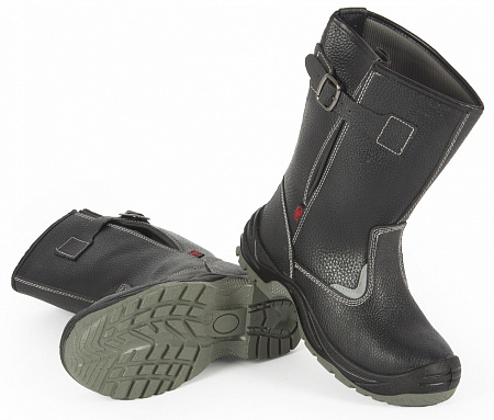 Сапоги Скорпион с металлическим подноском и искусственным мехом, ПУ/ТПУ (арт.1204.1М)