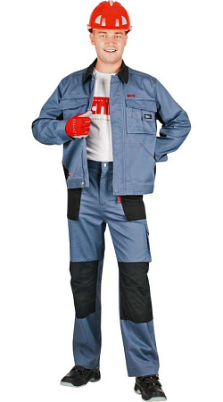 Летние брюки мужские Восток-Сервис-Спец-Авангард, из смесовой ткани, серые с черным