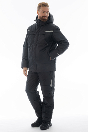Зимний костюм мужской Brodeks KW603, черный Зимний костюм мужской Brodeks KW603, черный