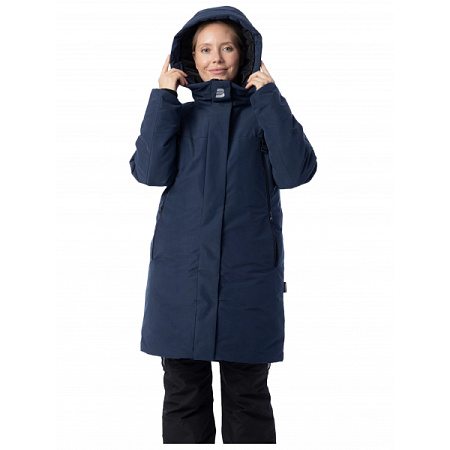 Зимняя куртка-парка женская Brodeks KW 258 темно-синяя Зимняя куртка-парка женская Brodeks KW 258 темно-синяя