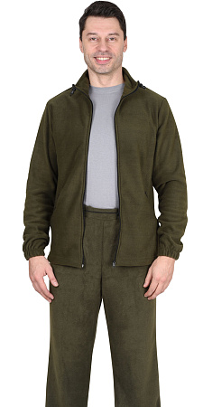 Флисовая куртка 260 г/кв.м, мужская, оливковая