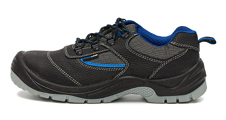 Полуботинки Profline с поликарбонатным подноском и кевраровой стелькой, черные с синим 