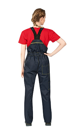 Летний полукомбинезон женский Восток-Сервис-Леди Сатурн, из смесовой ткани, темно-синий с желтым