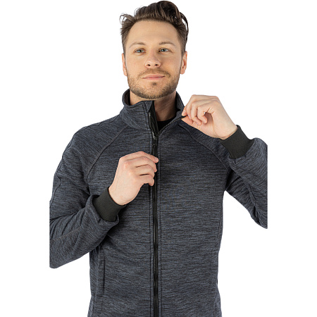 Толстовка флисовая Brodeks KS 241 cation, серая Толстовка флисовая Brodeks KS 241 cation, серая