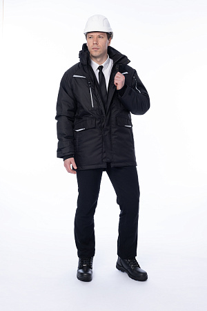 Зимняя куртка-парка мужская Brodeks KW215, черный