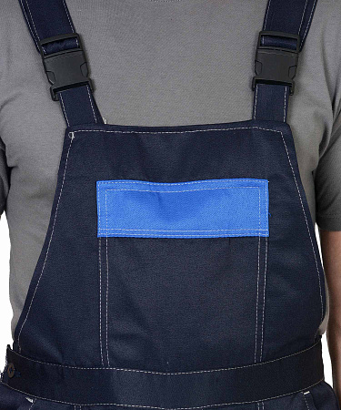 Летний костюм мужской Сириус-Легионер с полукомбинезоном, синий с васильковым Летний костюм мужской Сириус-Легионер с полукомбинезоном, синий с васильковым