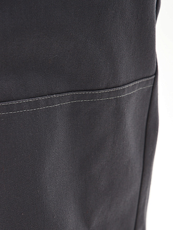 Летний костюм мужской Факел-Липецк-2 с полукомбинезоном, темно-серый со светло-серым 