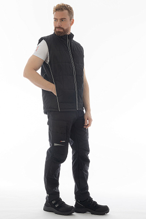 Жилет утепленный Brodeks KW 101, черный Жилет утепленный Brodeks KW 101, черный