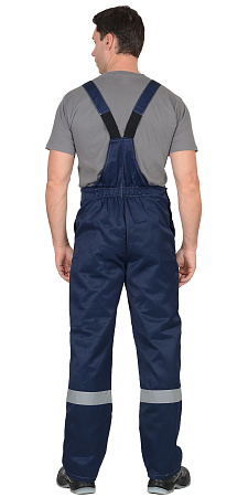 Летний костюм мужской Сириус-Легионер с полукомбинезоном, синий с васильковым Летний костюм мужской Сириус-Легионер с полукомбинезоном, синий с васильковым