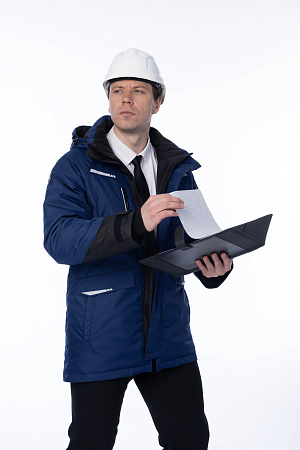 Зимняя куртка-парка мужская Brodeks KW215, синяя