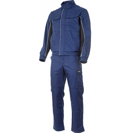 Летний костюм мужской Brodeks KS 201 + KS 301, синий с черным Летний костюм мужской Brodeks KS 201 + KS 301, синий с черным