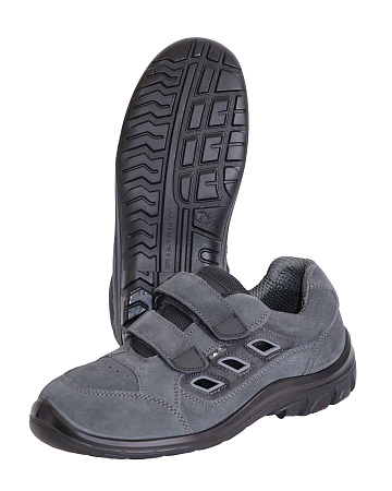 Полуботинки с перфорацией Savel-Универсал, с поликарбонатным подноском, замша ПУ