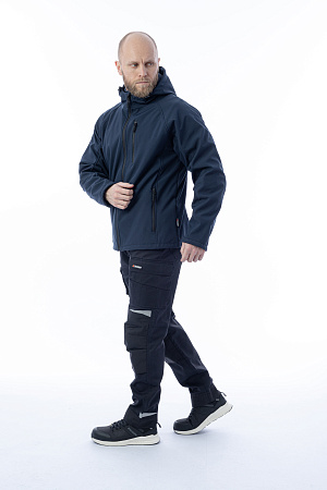 Куртка-софтшелл мужская Brodeks KS 232, синяя Куртка-софтшелл мужская Brodeks KS 232, синяя