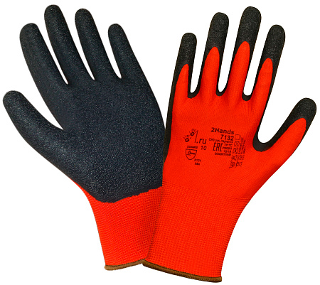 Перчатки латексные 2Hands LatexFtex (Латекс Флекс) латексное покрытие ладони и пальцев 7132 Перчатки латексные 2Hands LatexFtex (Латекс Флекс) латексное покрытие ладони и пальцев 7132