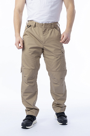 Летние брюки мужские Brodeks KS 301, бежевые Летние брюки мужские Brodeks KS 301, бежевые