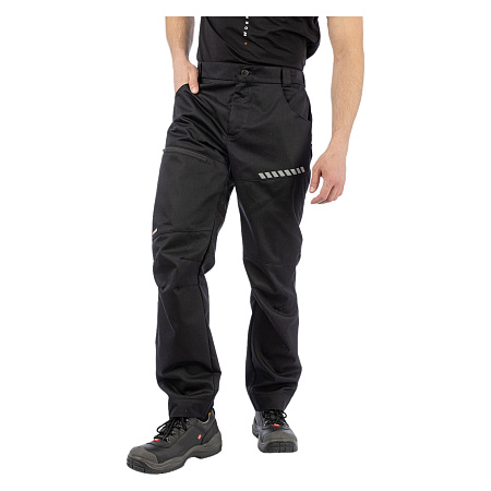 Летние брюки мужские Brodeks KS 334, черные