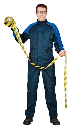 Летний комбинезон мужской Восток-Сервис-Акцент, темно-синий с васильковым Летний комбинезон мужской Восток-Сервис-Акцент, темно-синий с васильковым