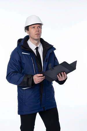 Зимняя куртка-парка мужская Brodeks KW215, синяя