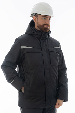 Зимний костюм мужской Brodeks KW603, черный Зимний костюм мужской Brodeks KW603, черный
