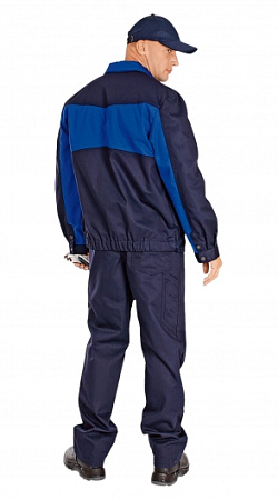 Летний костюм мужской Восток-Сервис-Высота-1 с брюками, темно-синий с васильковым Летний костюм мужской Восток-Сервис-Высота-1 с брюками, темно-синий с васильковым