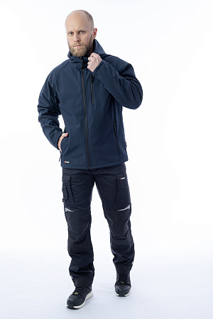 Куртка-софтшелл мужская Brodeks KS 232, синяя Куртка-софтшелл мужская Brodeks KS 232, синяя