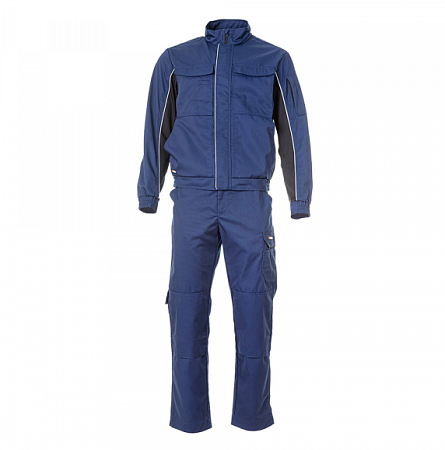 Летний костюм мужской Brodeks KS 201 + KS 301, синий с черным Летний костюм мужской Brodeks KS 201 + KS 301, синий с черным