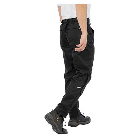Летние брюки мужские Brodeks KS 305, черные