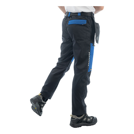 Летние брюки мужские Brodeks KS 334, синие c черным