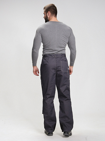 Летний костюм мужской Факел-Вектрон-1 с брюками, темно-серый со светло-серым и черным