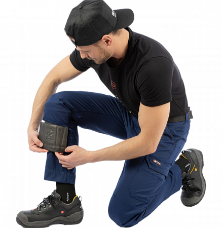 Летние брюки мужские Brodeks KS 301, синие Летние брюки мужские Brodeks KS 301, синие