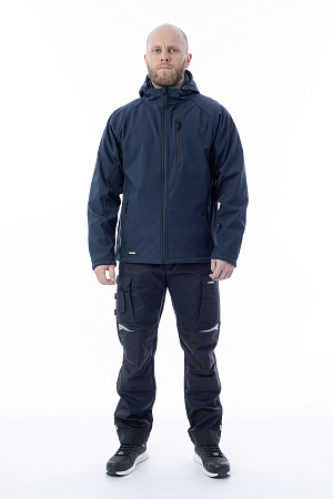 Куртка-софтшелл мужская Brodeks KS 232, синяя Куртка-софтшелл мужская Brodeks KS 232, синяя