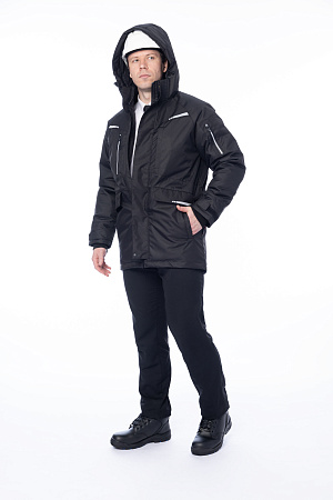 Зимняя куртка-парка мужская Brodeks KW215, черный