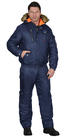 Зимняя куртка мужская Сириус Аляска, темно-синяя, укороченная Зимняя куртка мужская Сириус Аляска, темно-синяя, укороченная